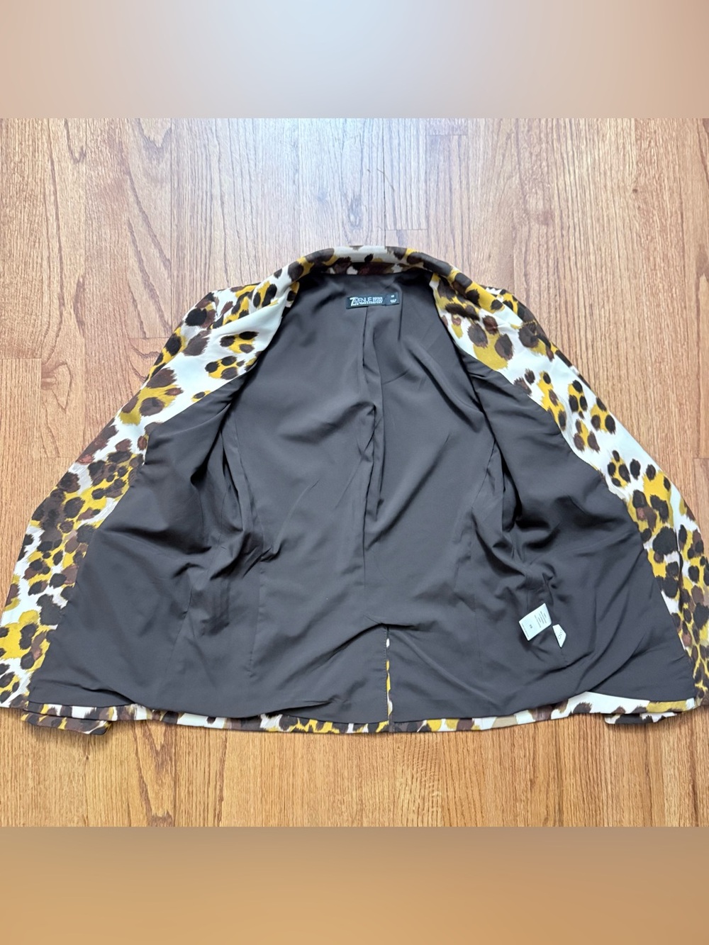 7th Avenue New York & Co Leopard Print Blazer Open Jacket Size XS - Picture 12 of 15
